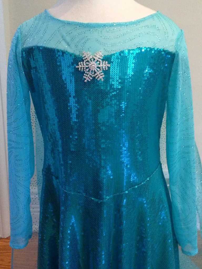 Elsa Frozen bodice close up