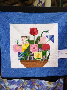 Paper Pieced Flower Basket